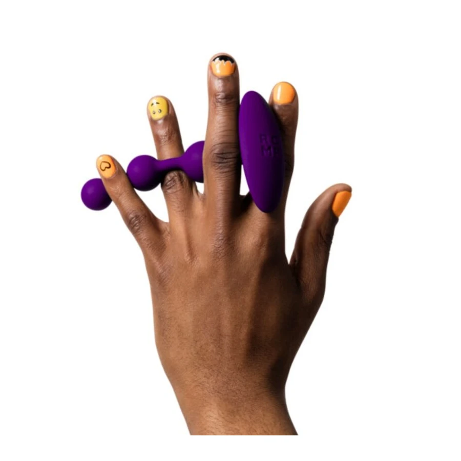 ROMP - AMP PERLE ANALALI IN SILICONE FLESSIBILE VIOLA 12,5 CM VIOLA